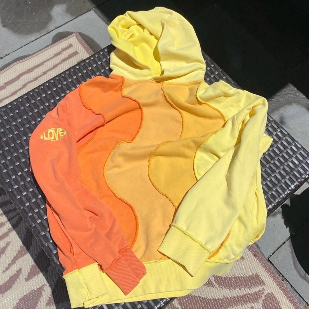 Jaded london wave cut hoodie